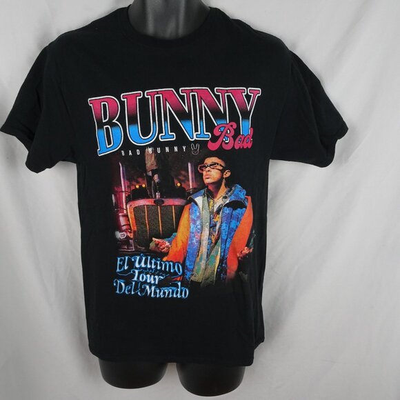 2022 Bad Bunny El Ultimo Tour Del Mundo Shirt Size M - Picture 1 of 9